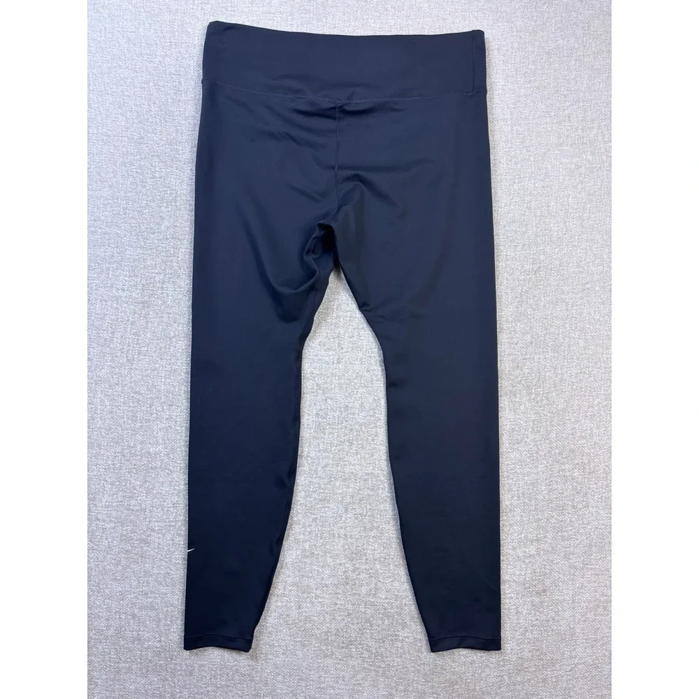 Nike Dri-FIT Womens Plus Size 1X Black High Waisted Training Leggings